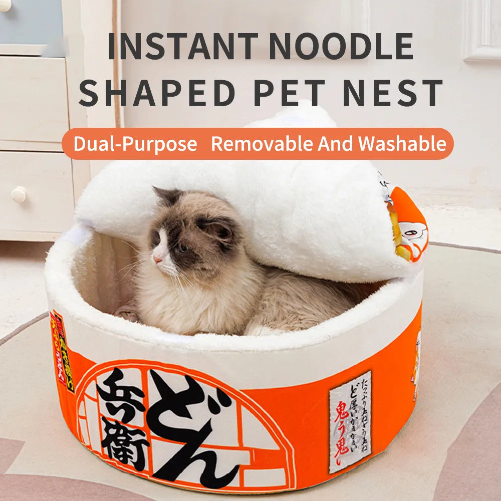 Cup Noodle Pet Bed Cozy Nest